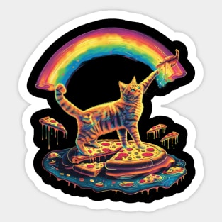 Cat Rainbow Bedtime Stories Sticker